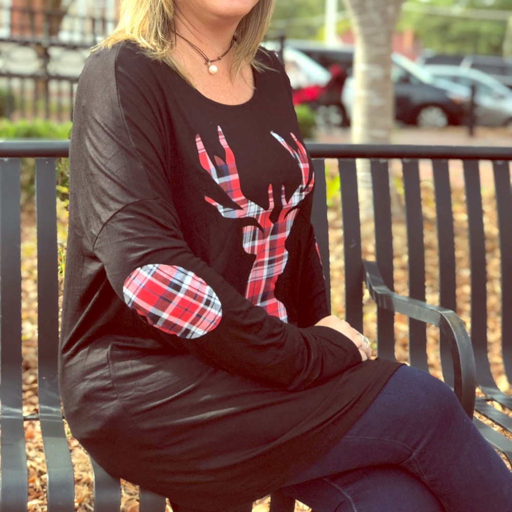 Deer flowy shirt